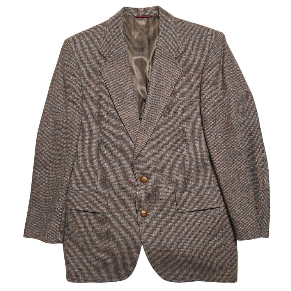Hart Schaffner & Marx Vintage‎ Brown Tweed Sportscoat Size M EUC